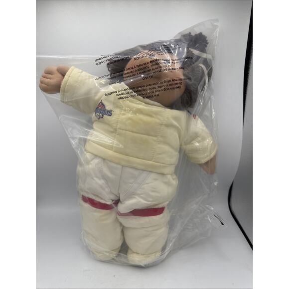 VTG Cabbage Patch Kids Young Astronauts Suit Girl Doll 1985 Brown Hair And Brown - Picture 8 of 8